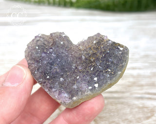 Amethyst Cluster Heart #3