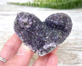 Amethyst Cluster Heart #29