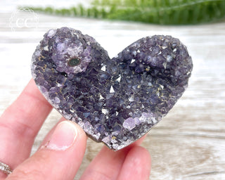 Amethyst Cluster Heart #29