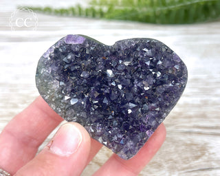 Amethyst Cluster Heart #30