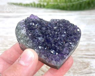 Amethyst Cluster Heart #30