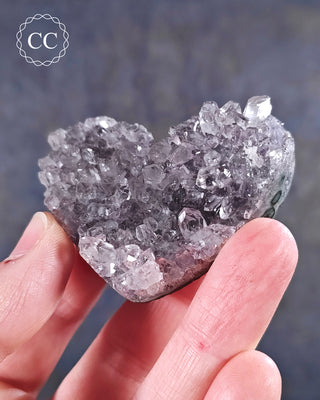 Amethyst Cluster Heart #7