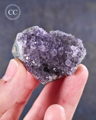 Amethyst Cluster Heart #11