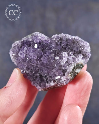 Amethyst Cluster Heart #11