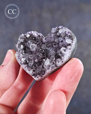 Amethyst Cluster Heart #2