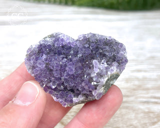 Amethyst Cluster Heart #11