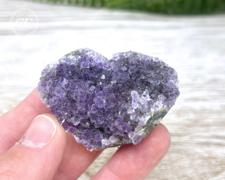 Amethyst Cluster Heart #11