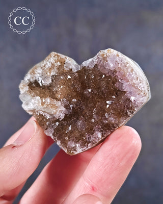Amethyst Cluster Heart #25