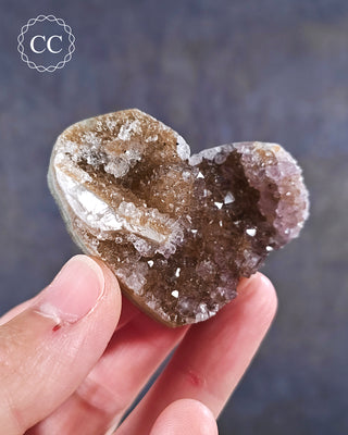 Amethyst Cluster Heart #25