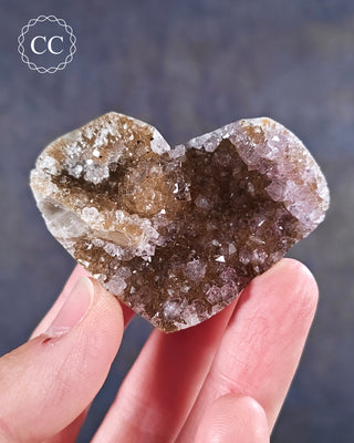 Amethyst Cluster Heart #25