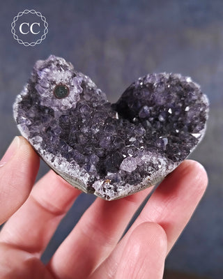 Amethyst Cluster Heart #29