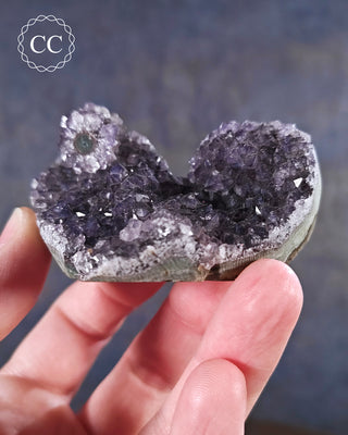 Amethyst Cluster Heart #29