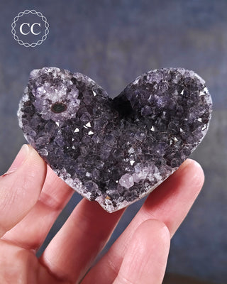 Amethyst Cluster Heart #29