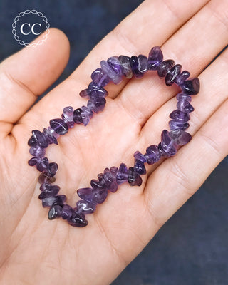Amethyst Gemchip Bracelet