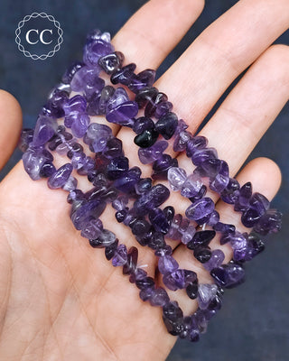 Amethyst Gemchip Bracelet