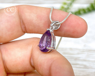 Amethyst Silver Necklace #3