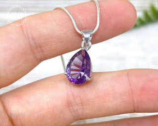 Amethyst Silver Necklace #3