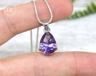 Amethyst Silver Necklace #4