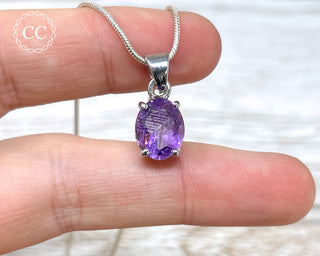 Amethyst Silver Necklace #1