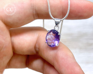 Amethyst Silver Necklace #5