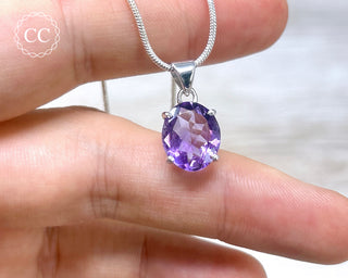 Amethyst Silver Necklace #5