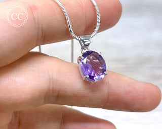 Amethyst Silver Necklace #5