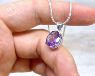 Amethyst Silver Necklace #5