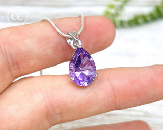 Amethyst Silver Necklace #2