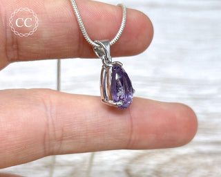 Amethyst Silver Necklace #7