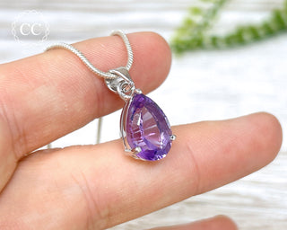 Amethyst Silver Necklace #2