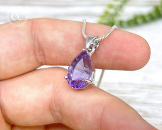 Amethyst Silver Necklace #2