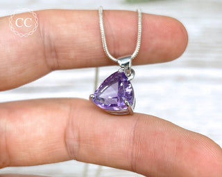 Amethyst Silver Necklace #1