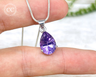 Amethyst Silver Necklace #2