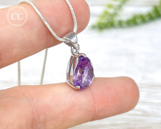 Amethyst Silver Necklace #2