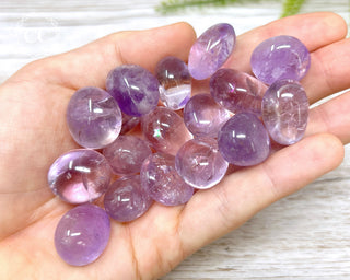 Amethyst Tumbled Crystals in hand