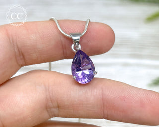 Amethyst Silver Necklace #2