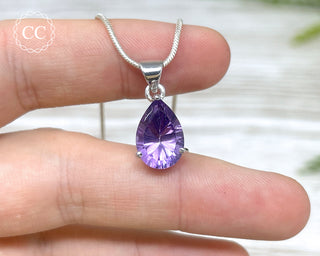 Amethyst Silver Necklace #2