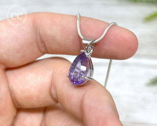 Amethyst Silver Necklace #2