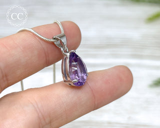 Amethyst Silver Necklace #2