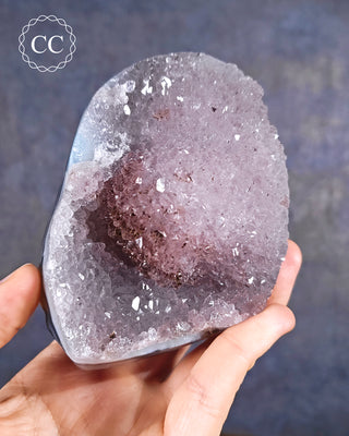 Amethyst and Agate from Brazil with polished sides
