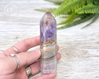 Amethyst with Agate Tower #2