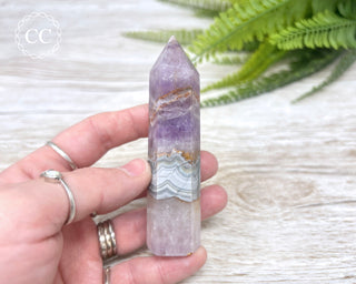Amethyst with Agate Tower #4