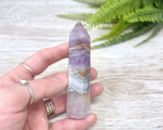 Amethyst with Agate Tower #4