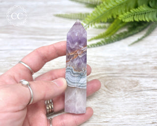 Amethyst with Agate Tower #4