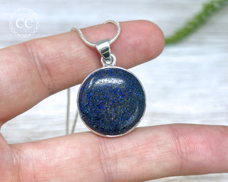 Andamooka Opal Silver Necklace #1