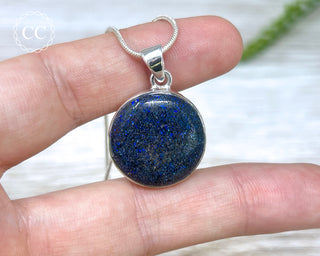 Andamooka Opal Silver Necklace #1