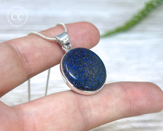 Andamooka Opal Silver Necklace #1