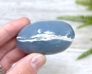 Angelite Palm Stone #2