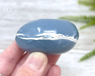 Angelite Palm Stone #2