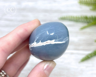 Angelite Palm Stone #2